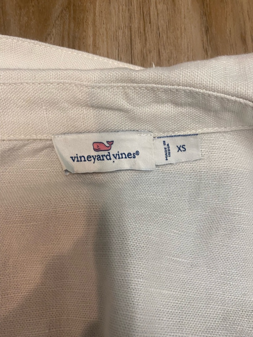 VINEYARD VINES LINEN DRAWSTRING UTILITY JACKET ZIP CREAM IVORY WOMENS SZ XSMALL - Picture 6 of 13